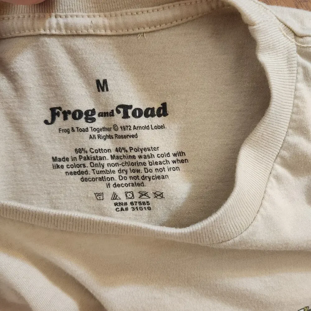 Frog and Toad Together We Must Stop Eating Graphic Tee Cream Unisex M
